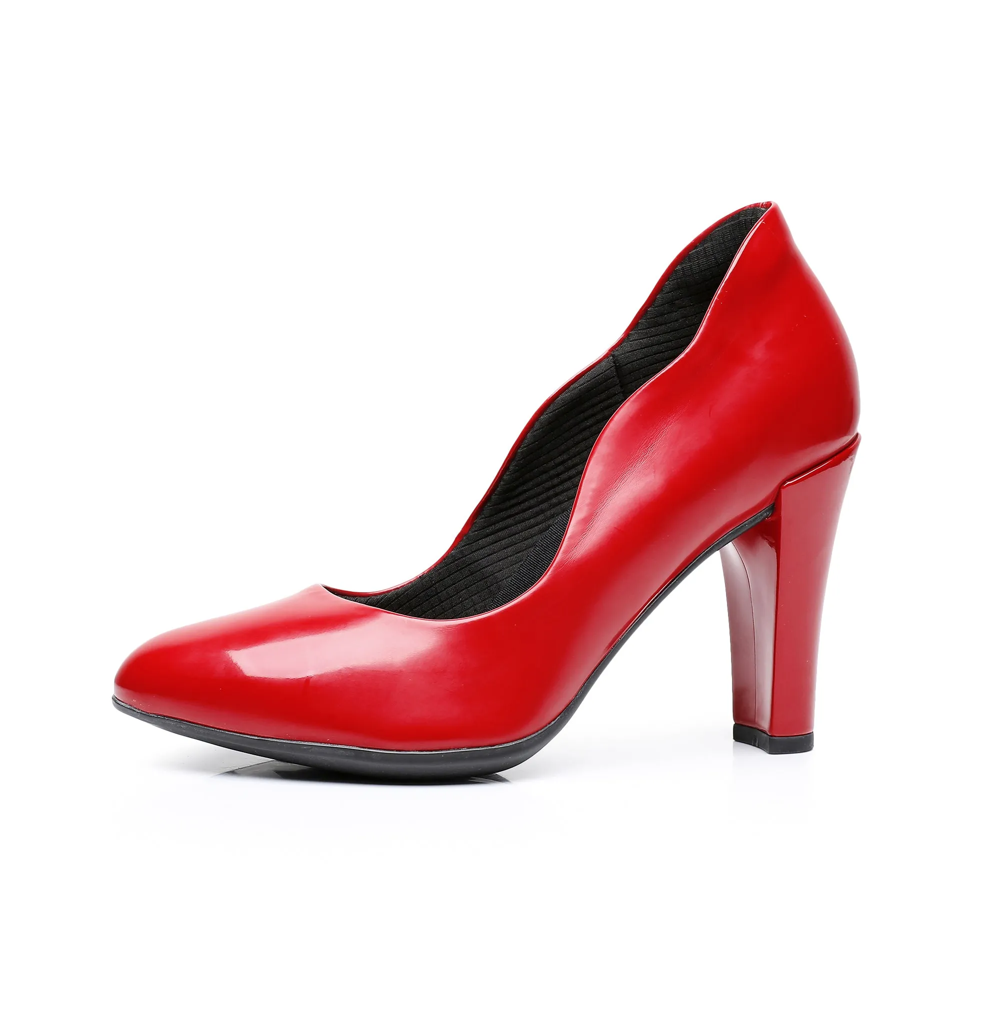 Fiery Red Patent Pumps (695.009)