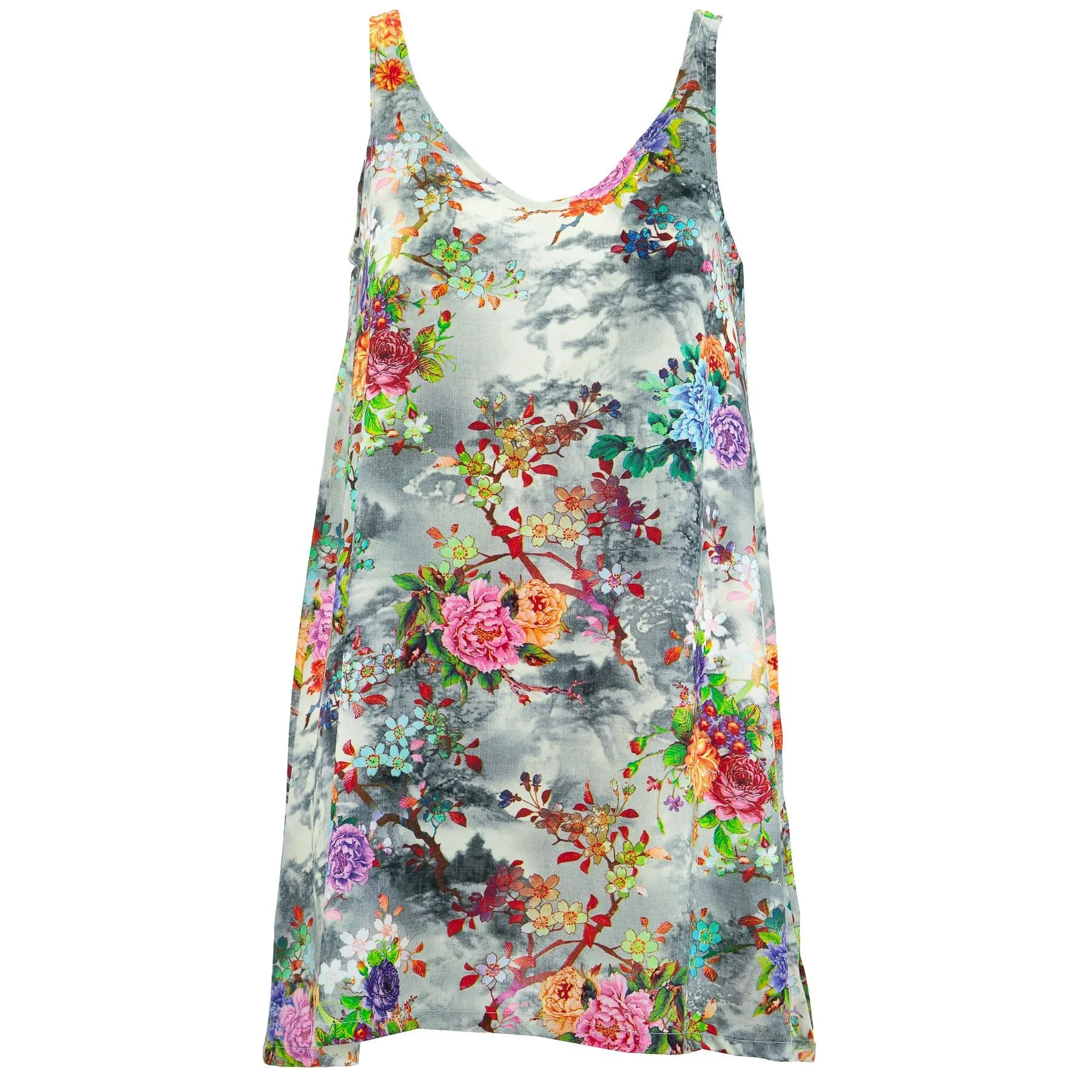 Floaty Asymmetrical Summer Dress  - Vintage Floral