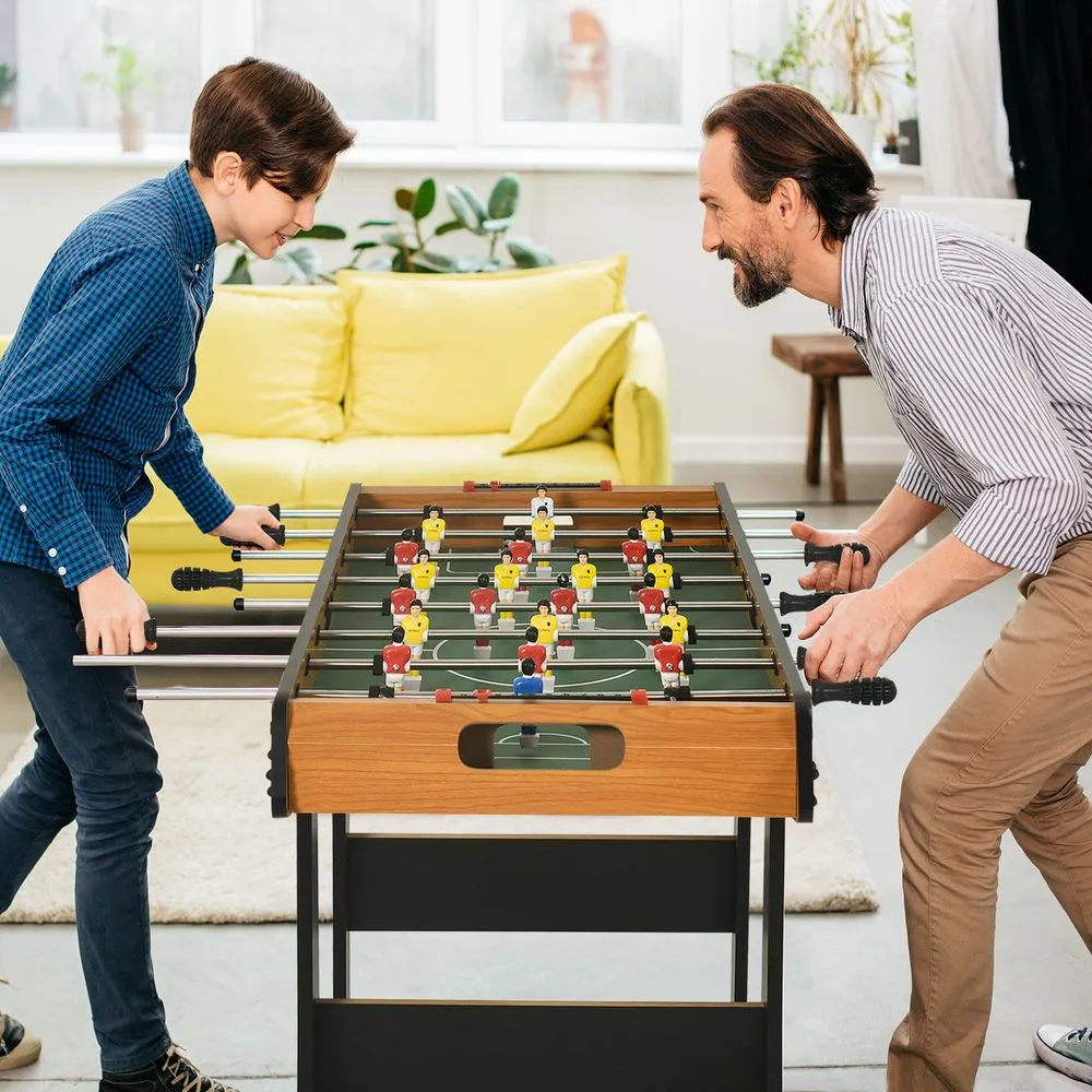 Folding Football Gaming Table for Family Fun - HOMCOM