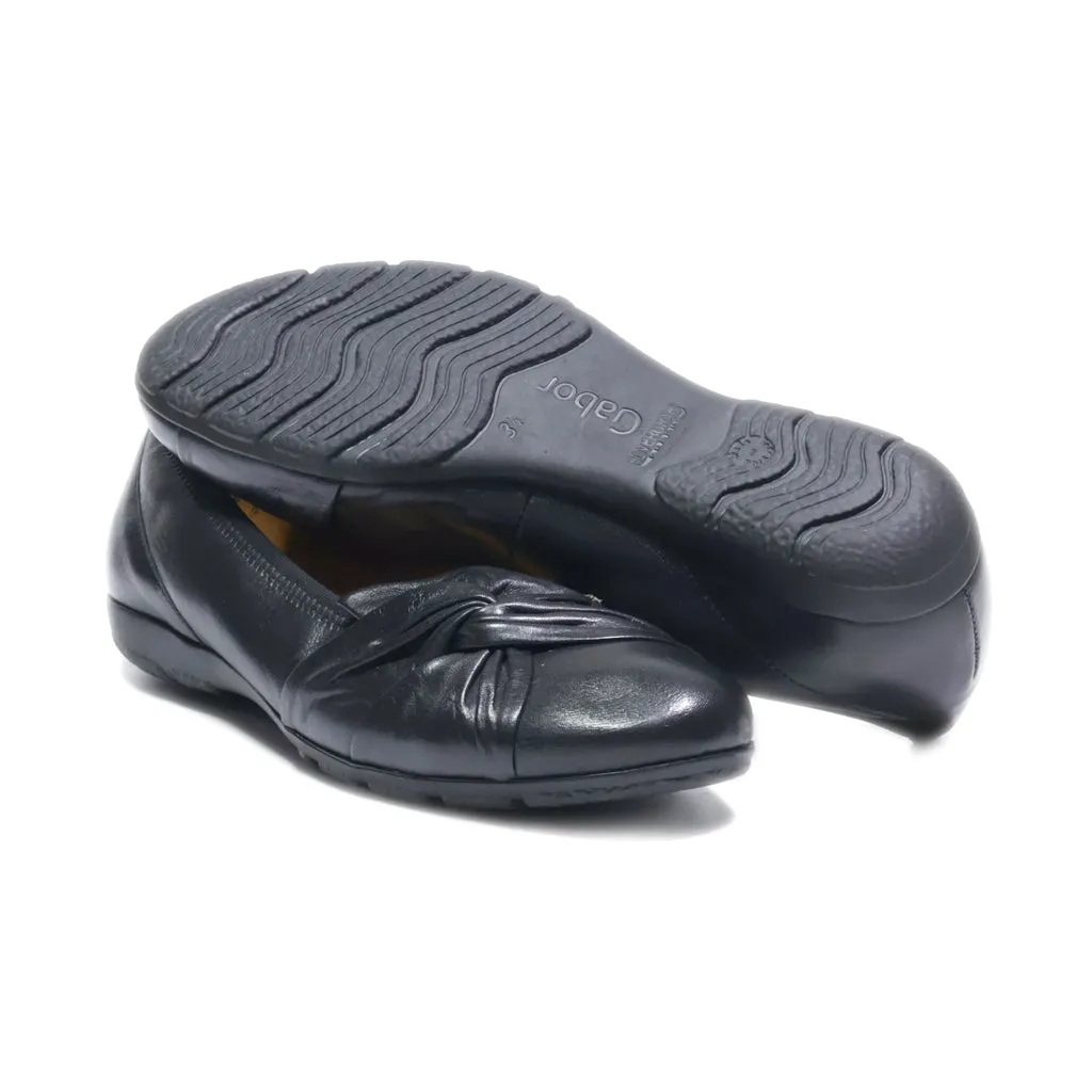 Gabor Ballerinas Leather Black Colour For Women