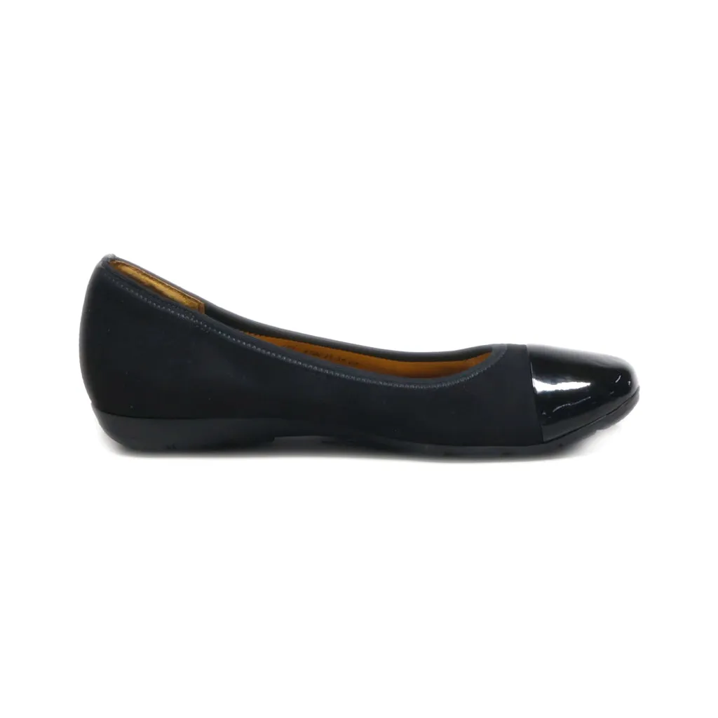 Gabor Hovercraft Ballerinas Leather Black Colour For Women