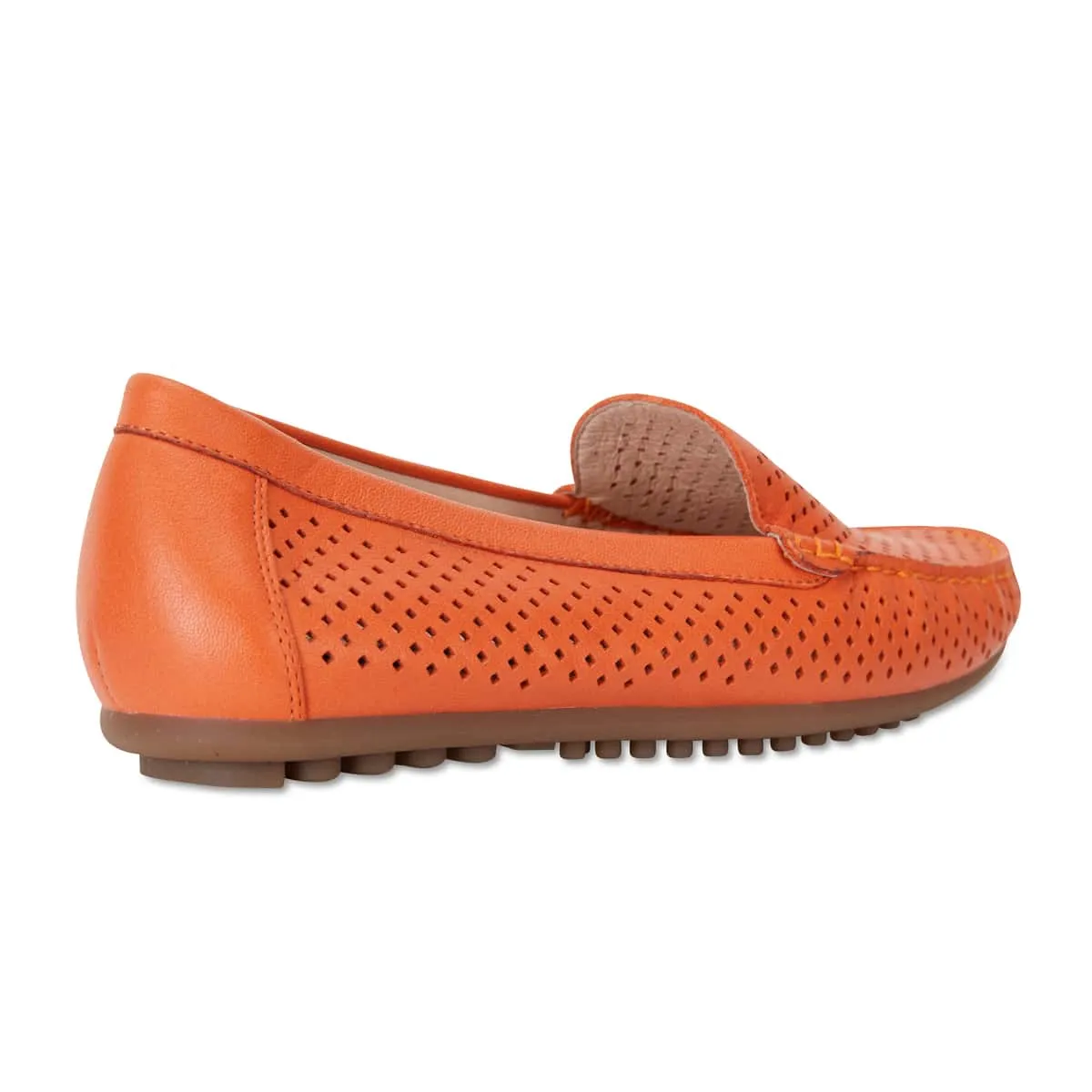 Gabriel Loafer in Orange Leather