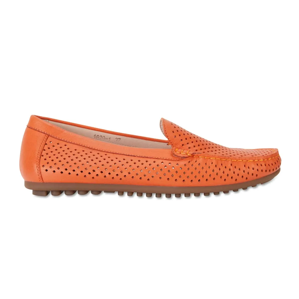 Gabriel Loafer in Orange Leather