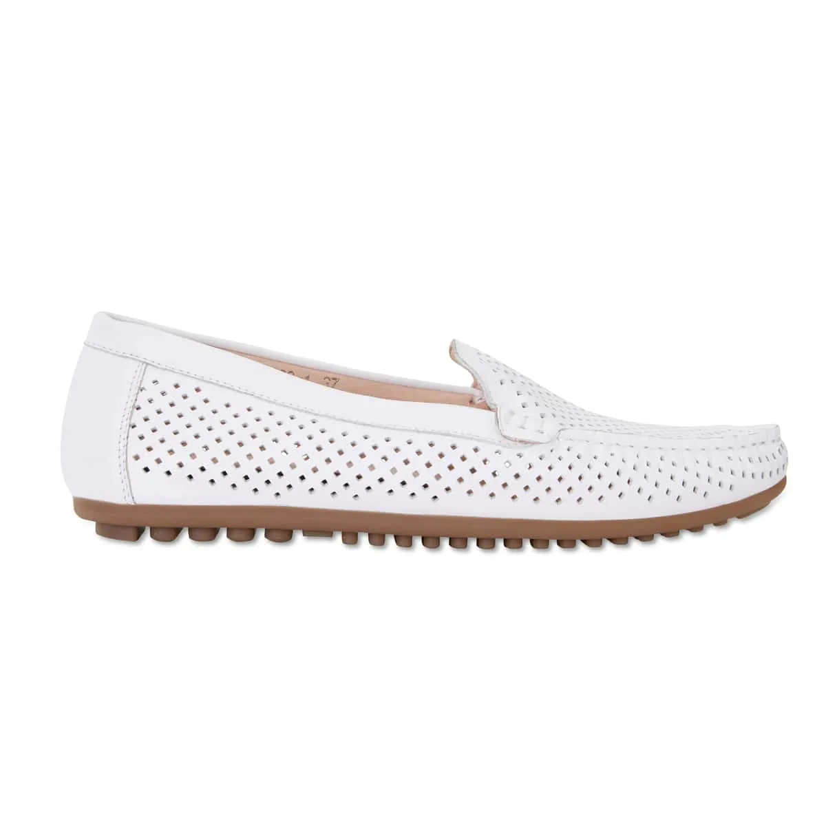 Gabriel Loafer in White Leather