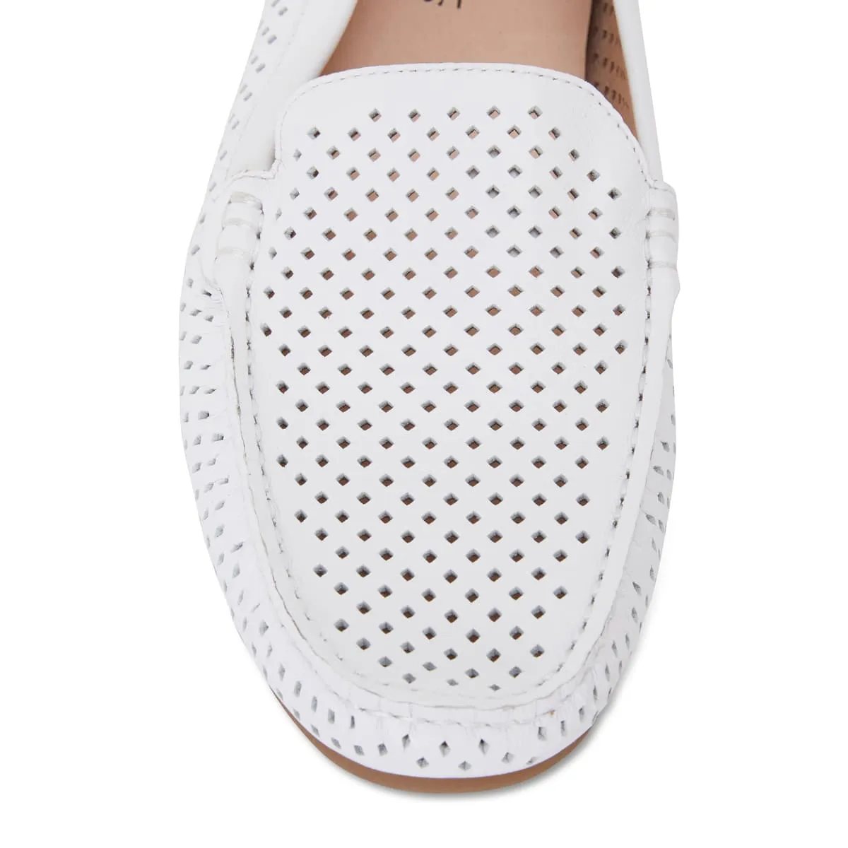 Gabriel Loafer in White Leather