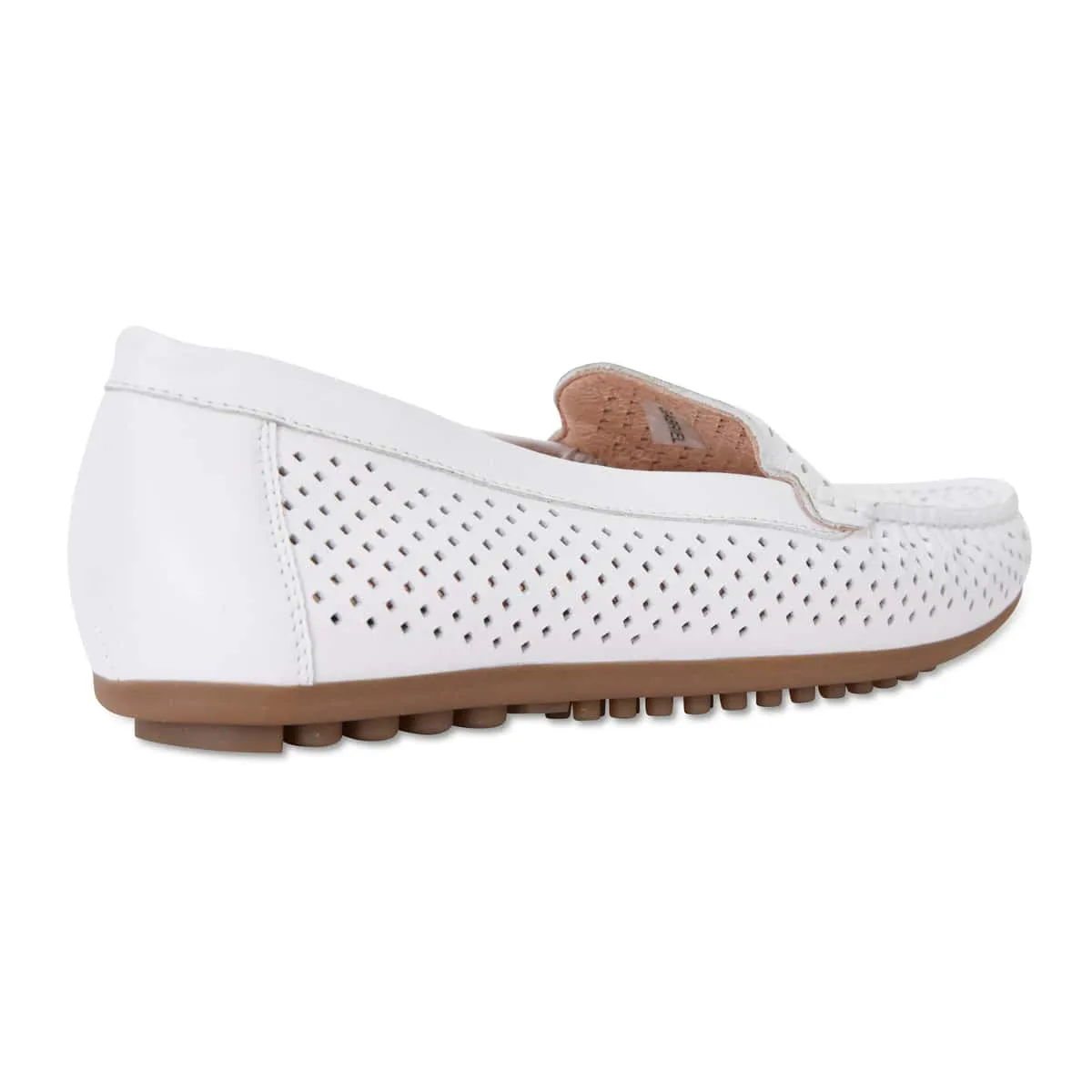 Gabriel Loafer in White Leather