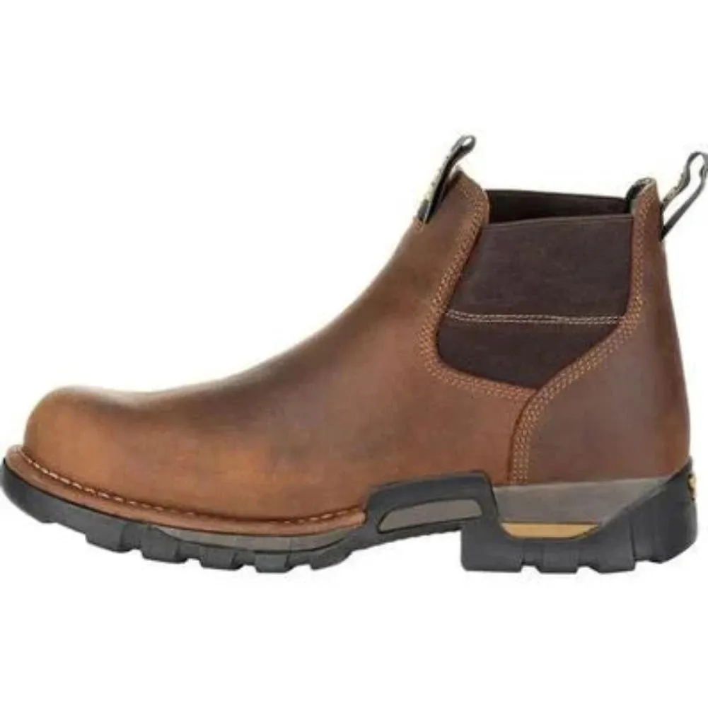 Georgia Boot Eagle One Men's Waterproof Chelsea Work Boots Gb00315 In Brown