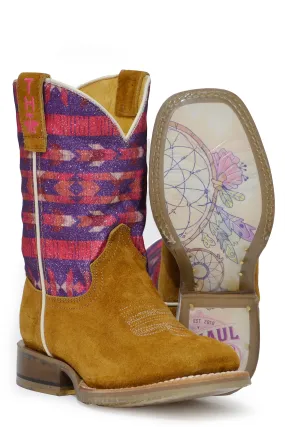 Girl's Tin Haul "Topeka" Western Square Toe Boot