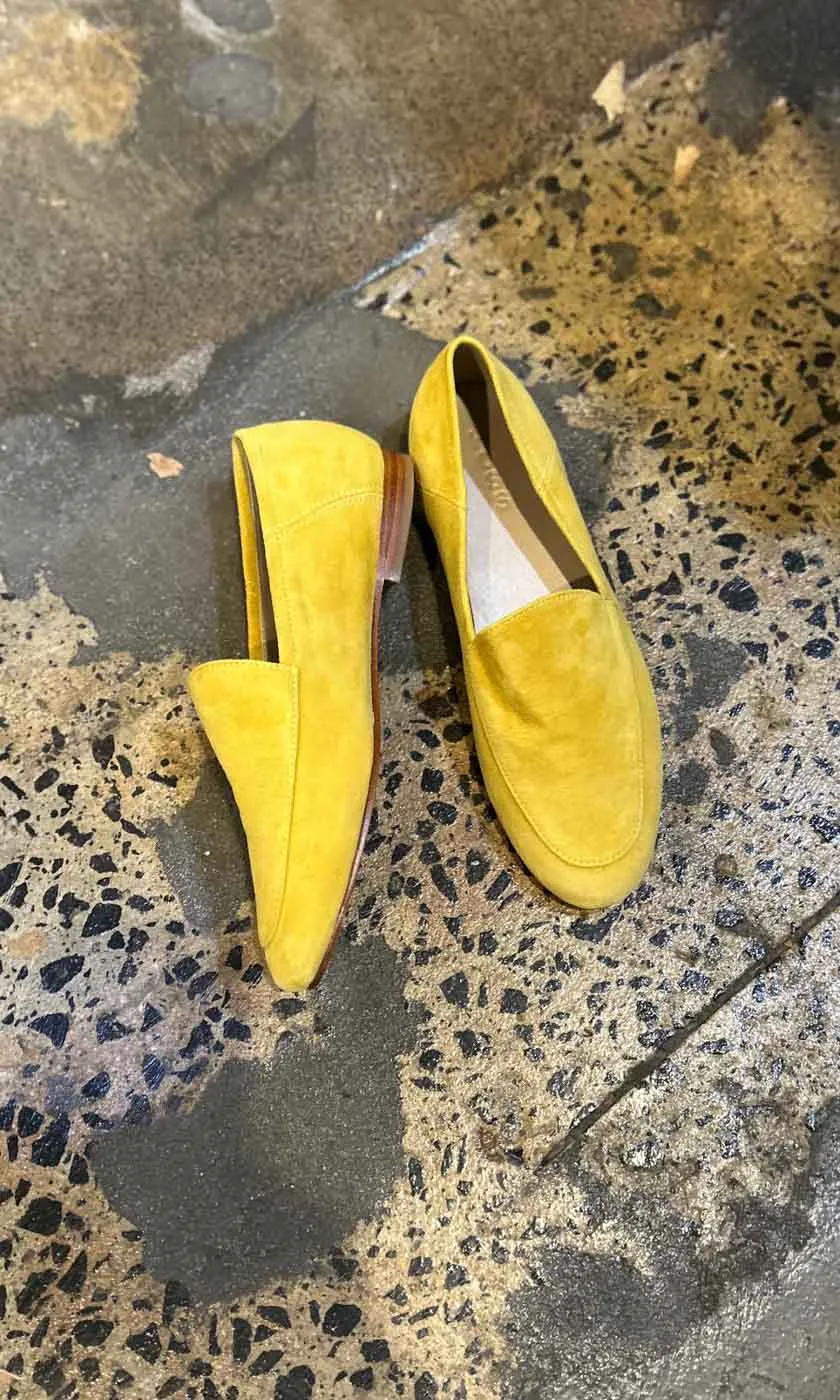 HOSS Suede Loafer - Yellow