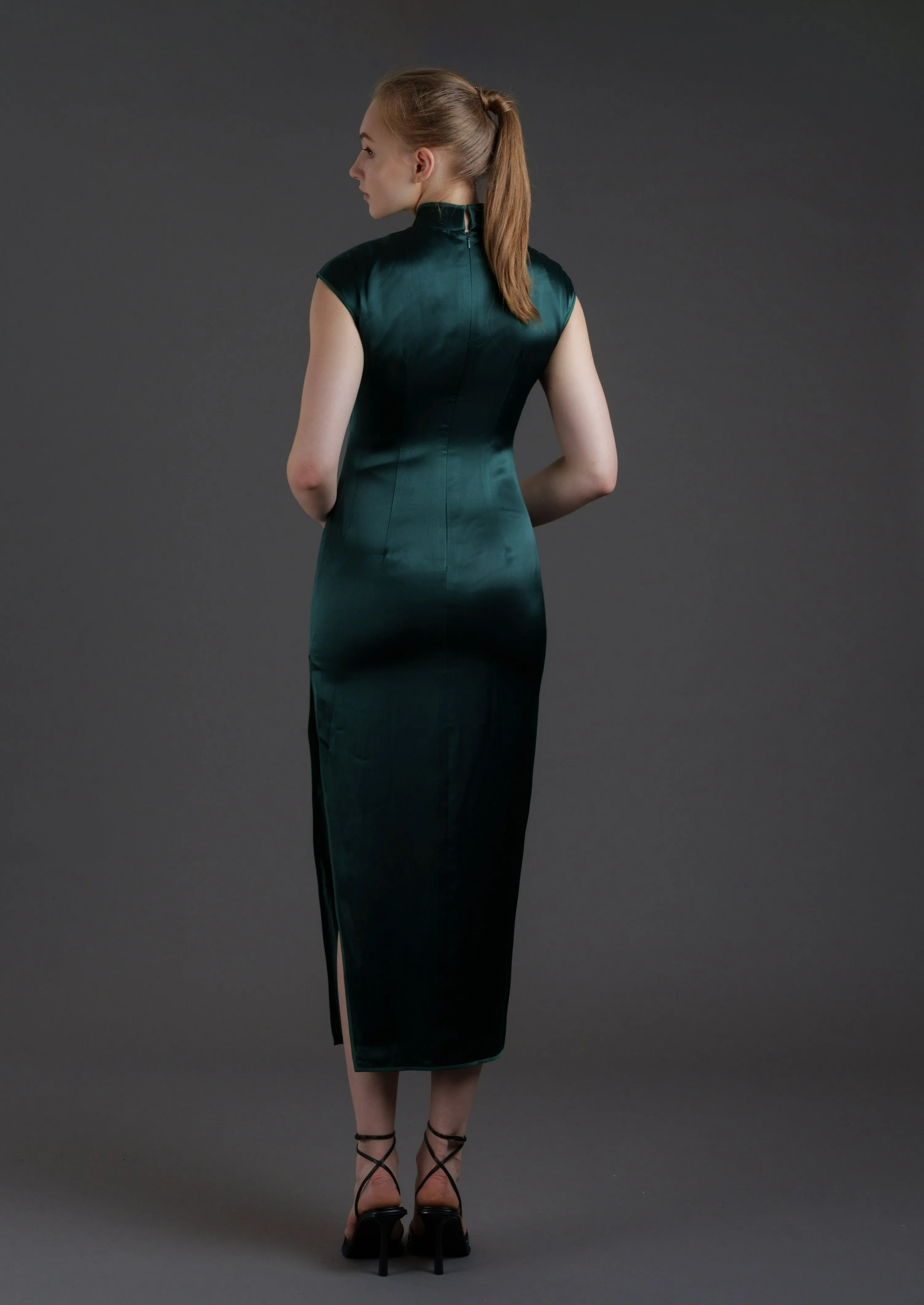 In the Mood For Love Qipao (Dark Green)