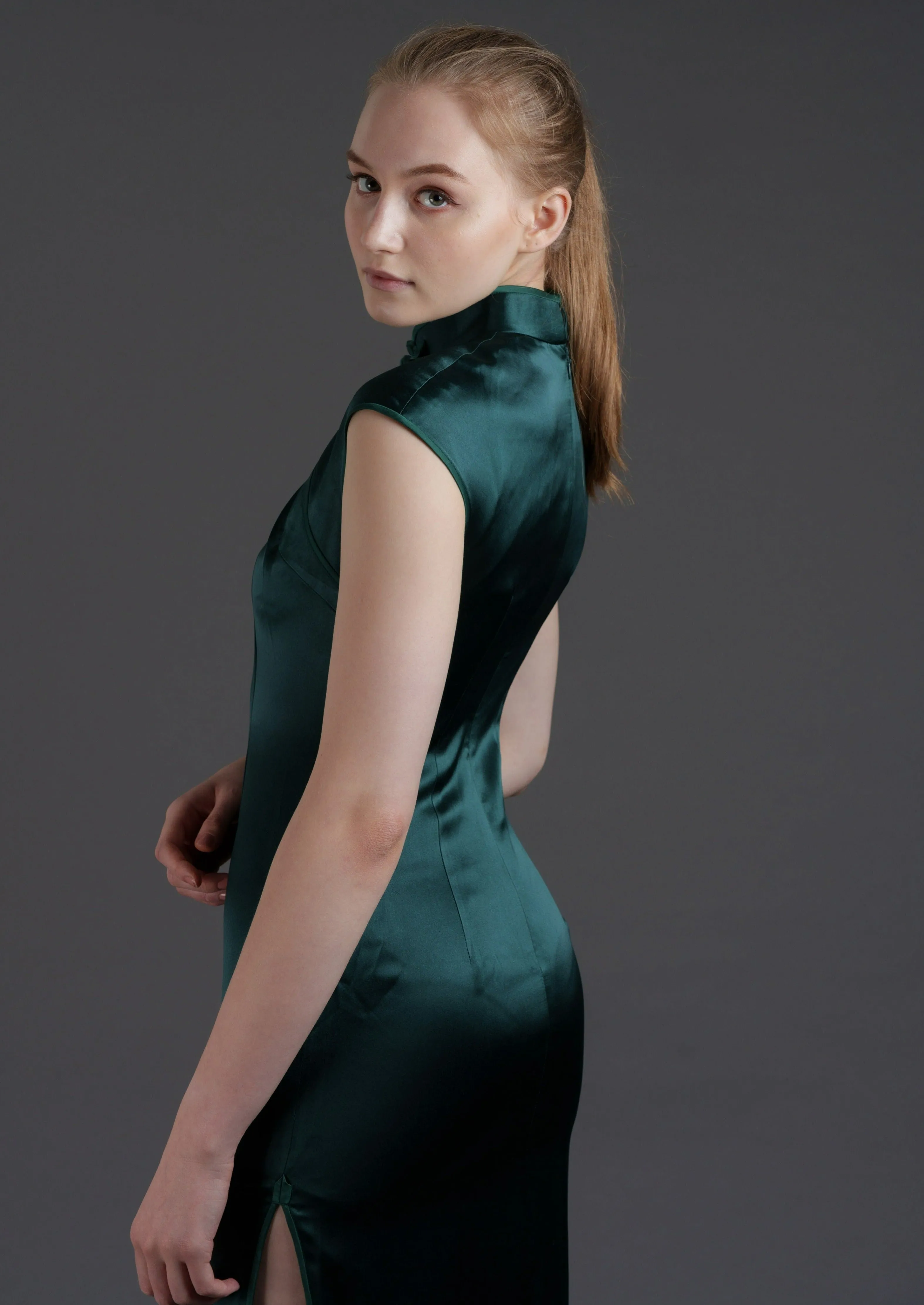 In the Mood For Love Qipao (Dark Green)