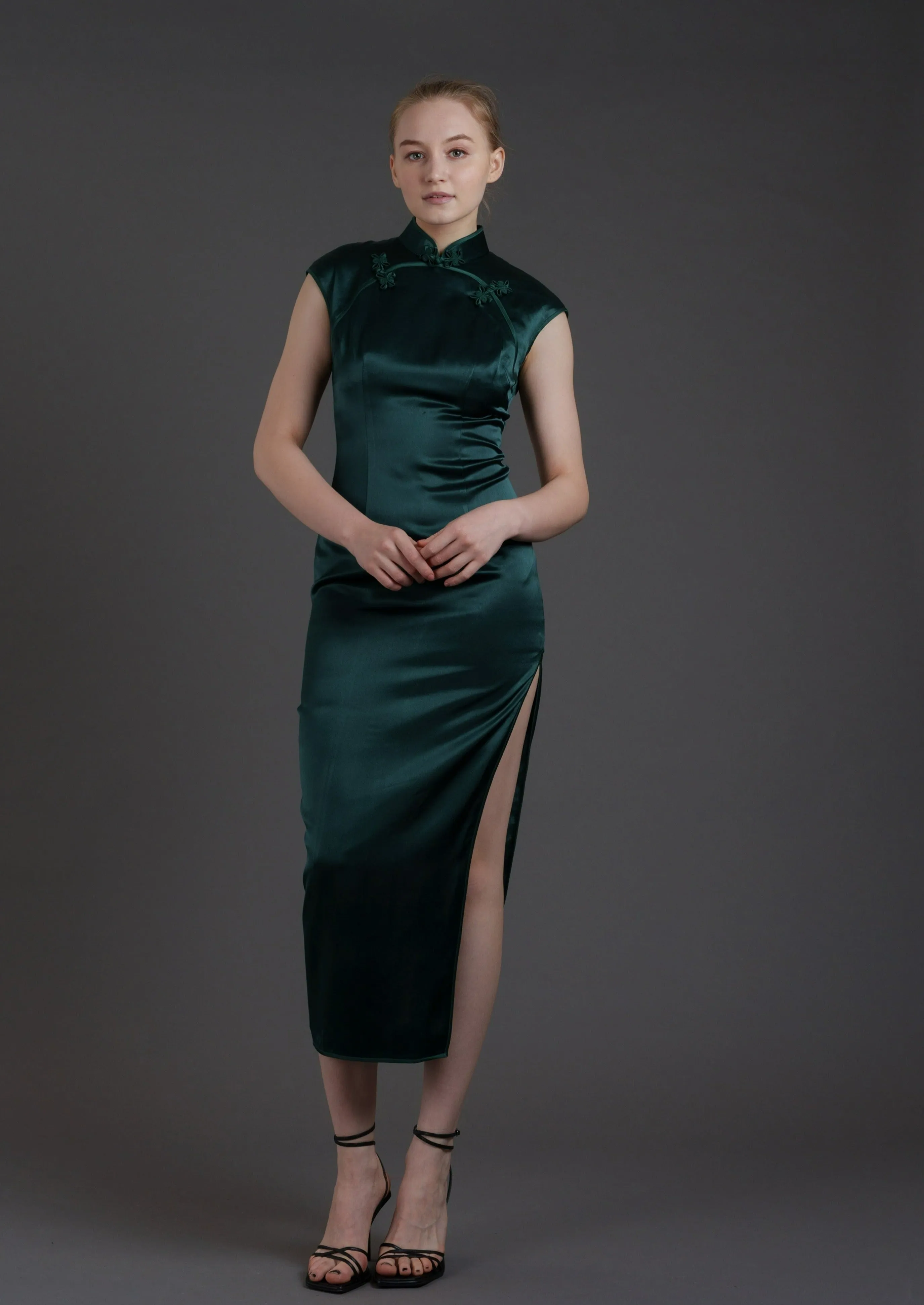 In the Mood For Love Qipao (Dark Green)