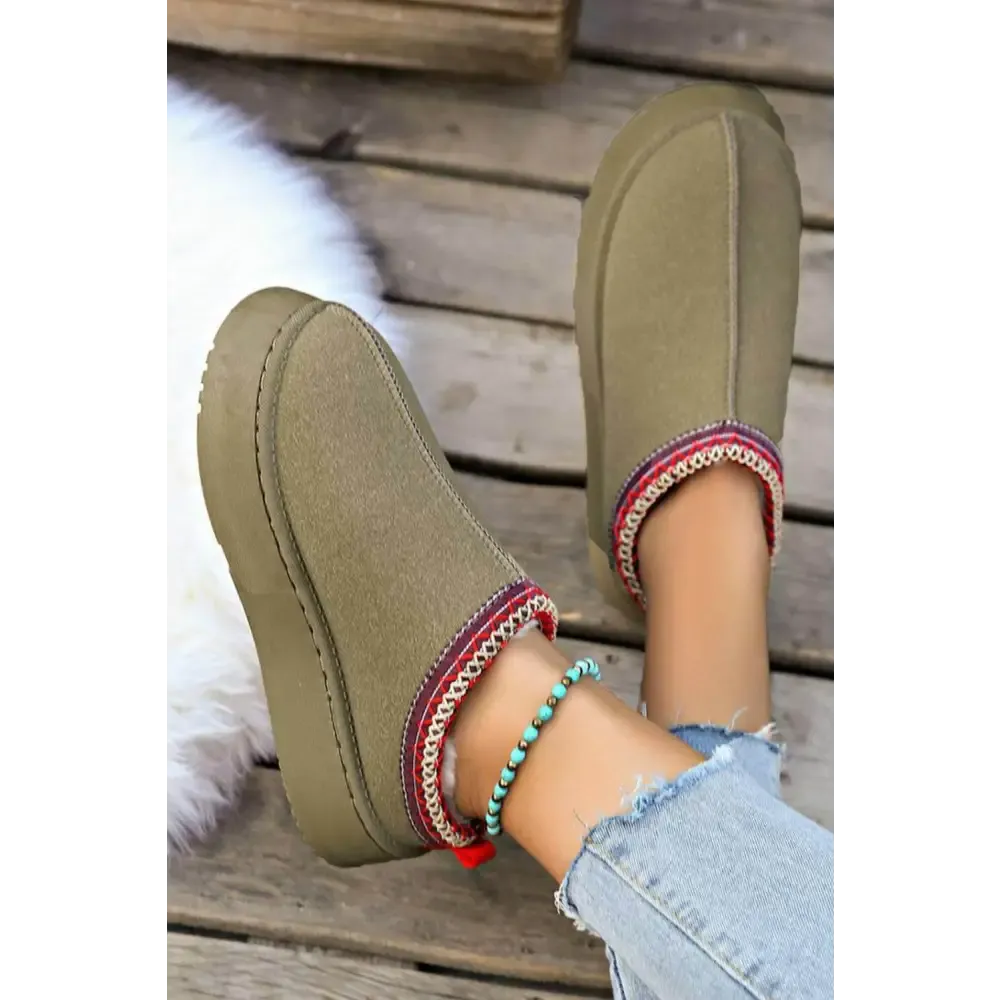 Indulge in Luxury Fashion for Women with Cozy Chestnut Suede Flats