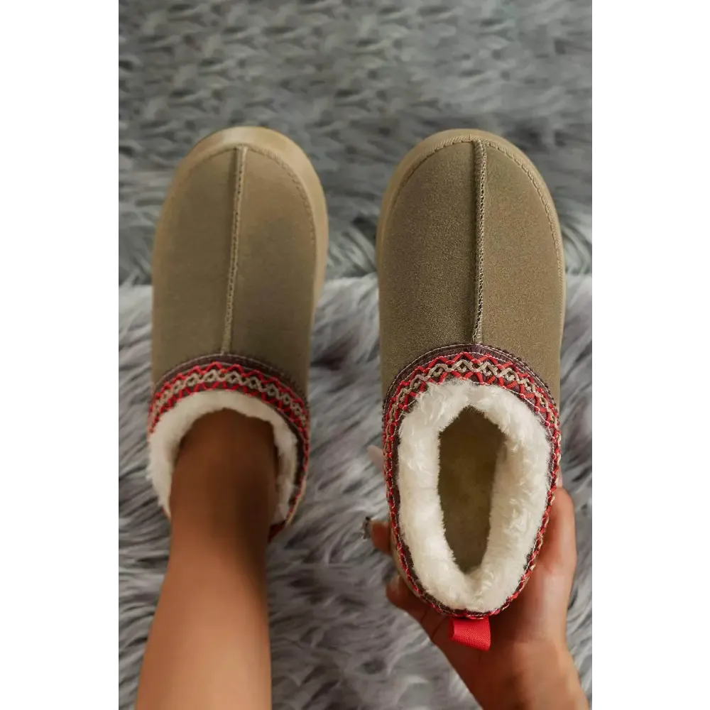 Indulge in Luxury Fashion for Women with Cozy Chestnut Suede Flats