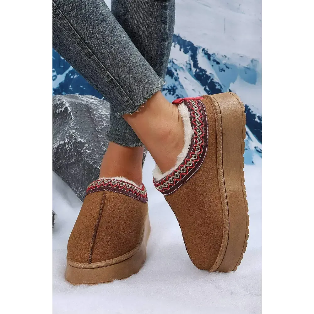 Indulge in Luxury Fashion for Women with Cozy Chestnut Suede Flats