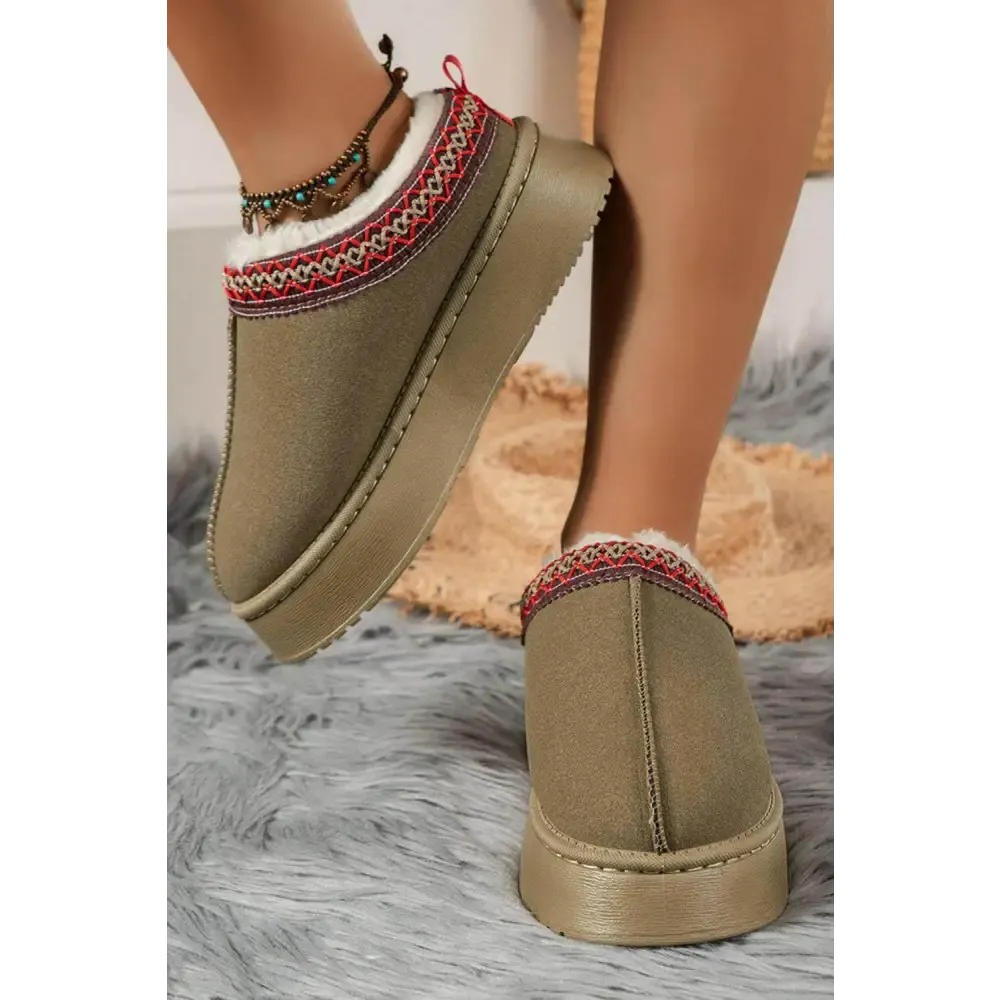 Indulge in Luxury Fashion for Women with Cozy Chestnut Suede Flats