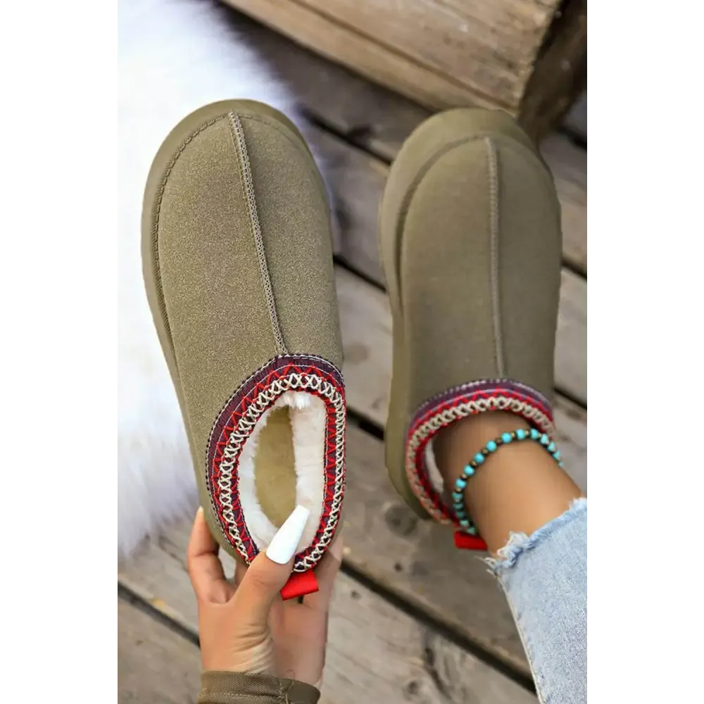 Indulge in Luxury Fashion for Women with Cozy Chestnut Suede Flats