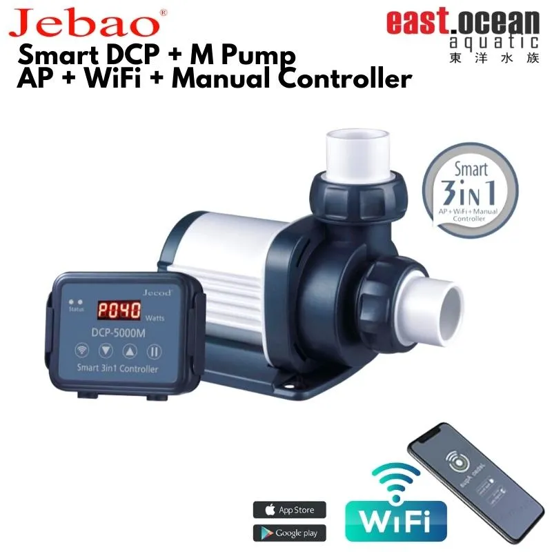 JEBAO DCP M Smart Pump (Wifi, App & Manual Control) - (DCP3500M / DCP5000M / DCP6500M /  DCP8500M / DCP10000M)