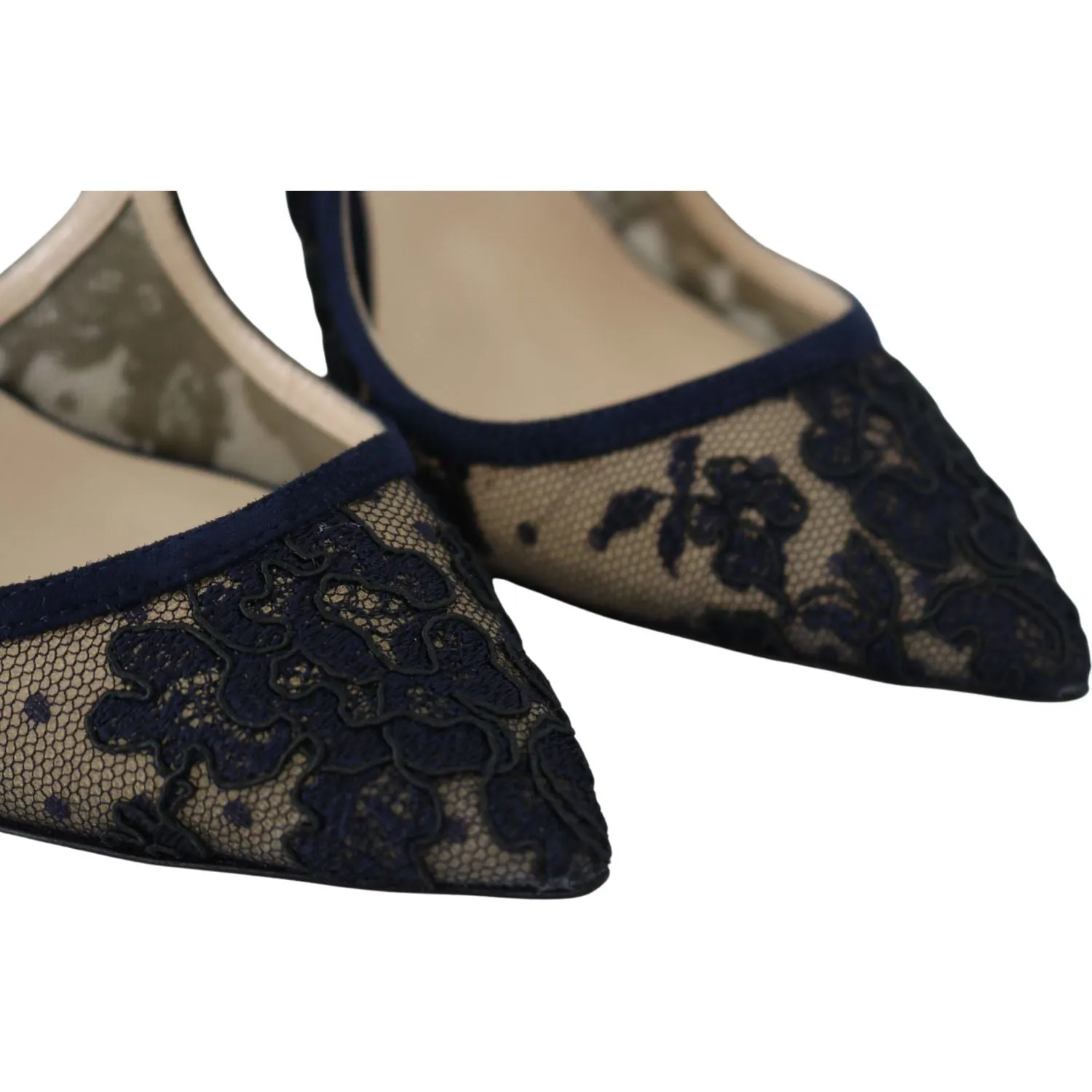 Jimmy Choo Navy Lancer Leather Pumps Elegance Unleashed