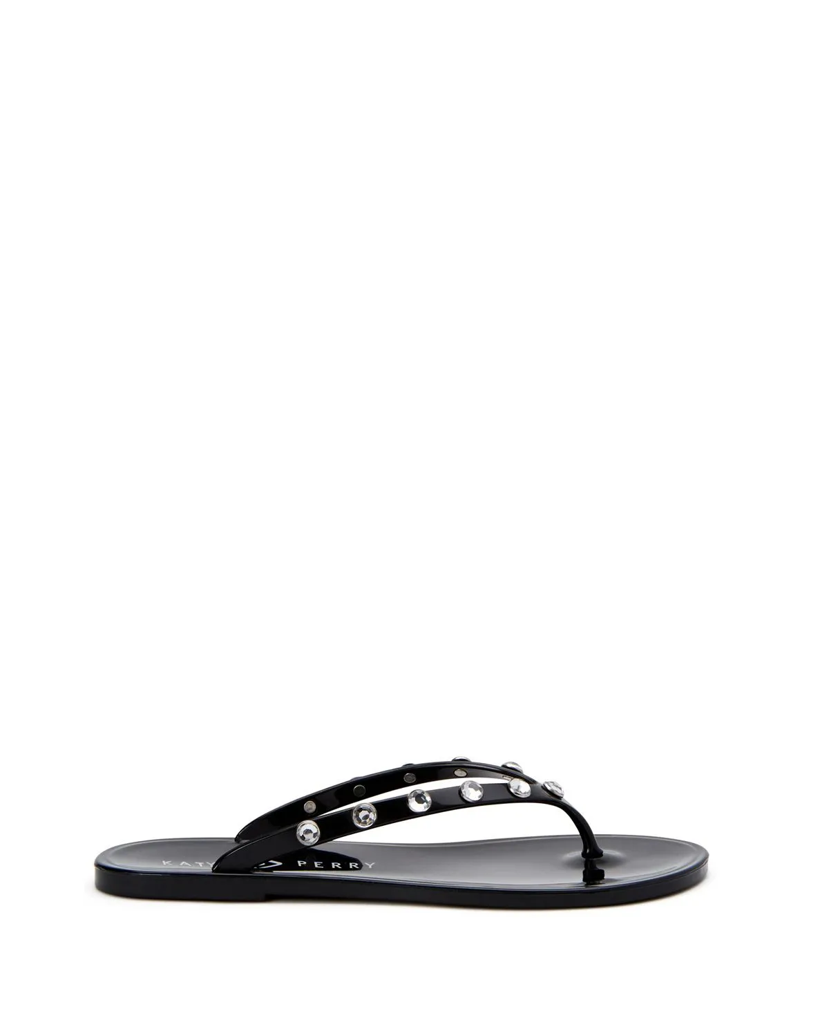 Katy Perry Women's The Geli Gem Strappy Flat Sandals Black