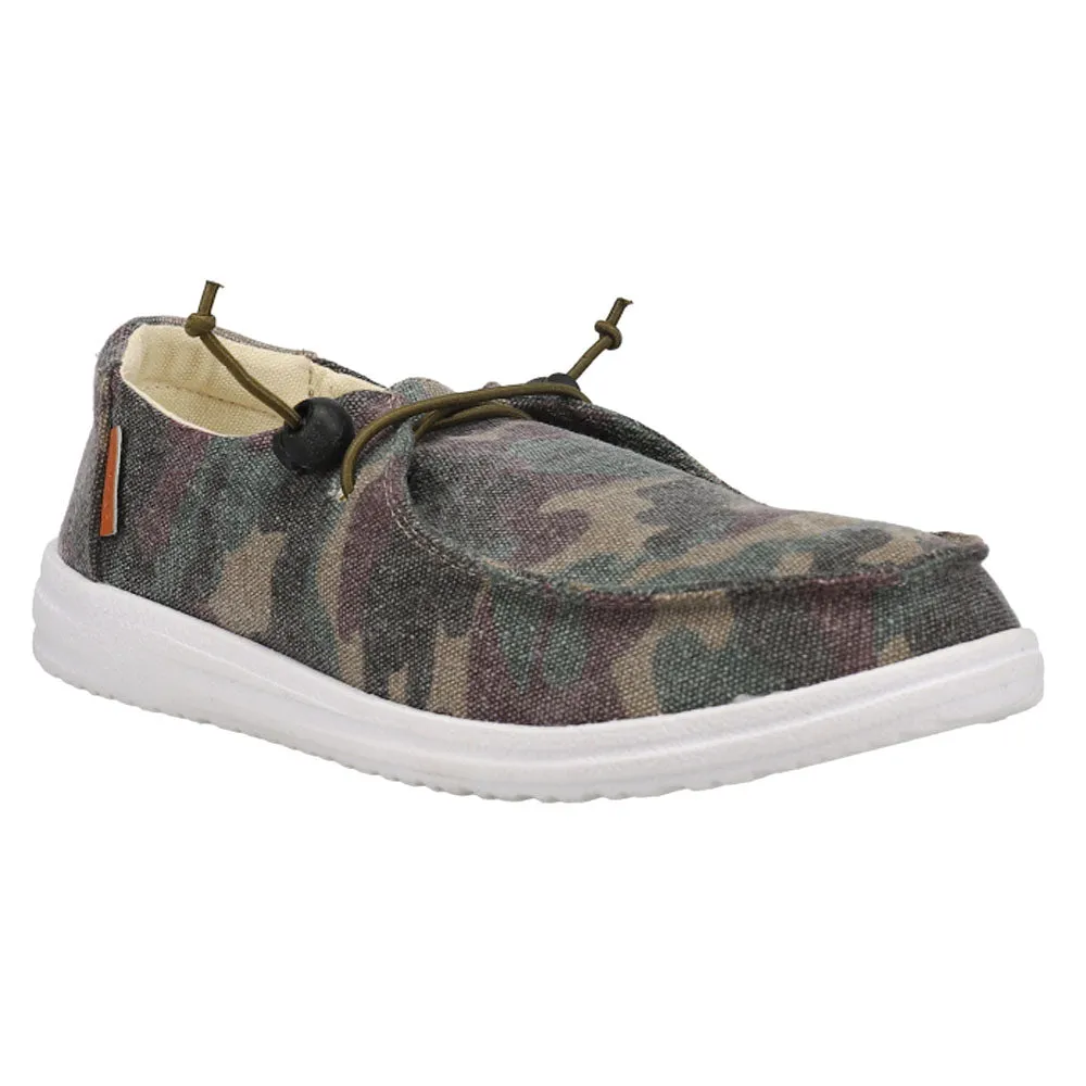 Kayak Camouflage Slip On Flats