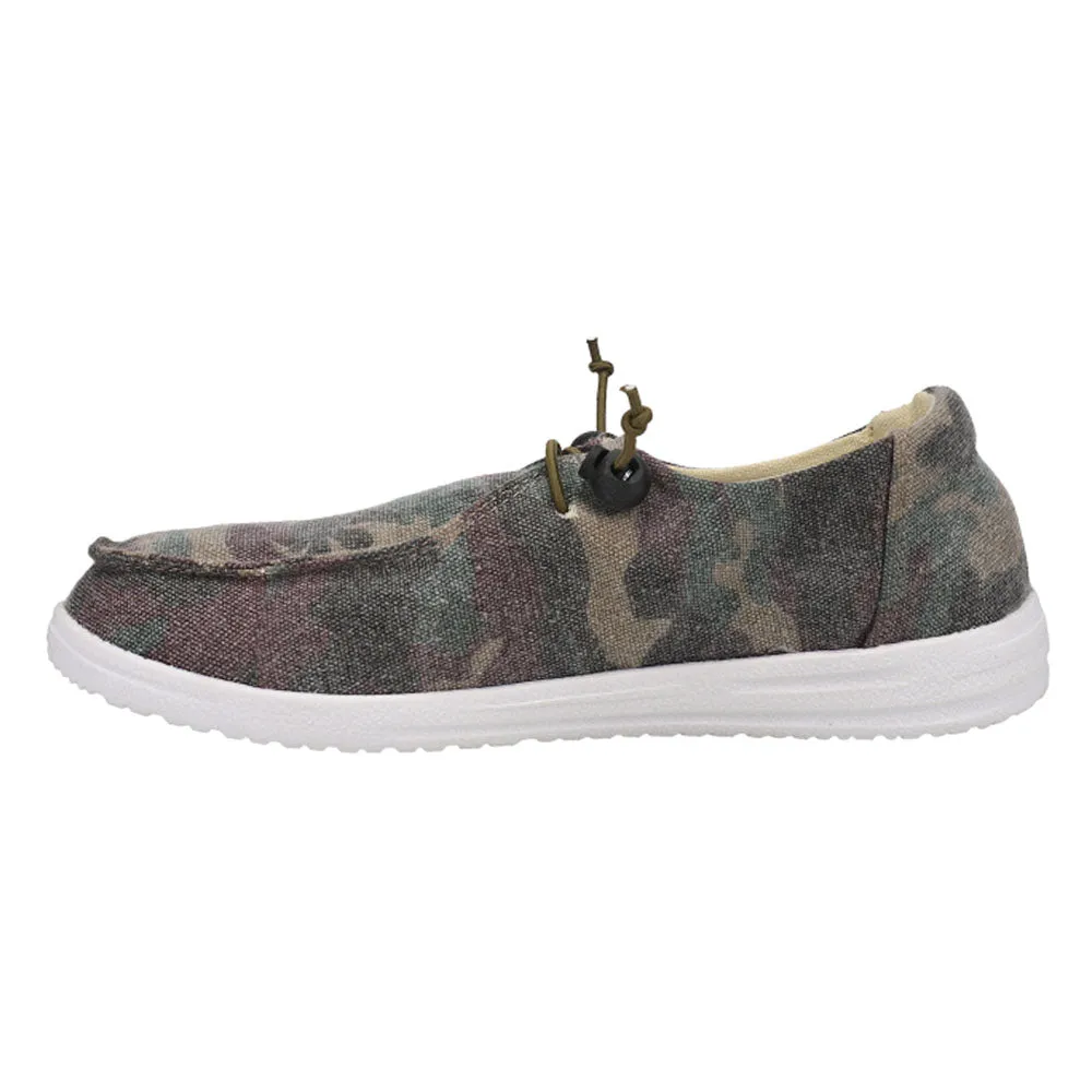 Kayak Camouflage Slip On Flats