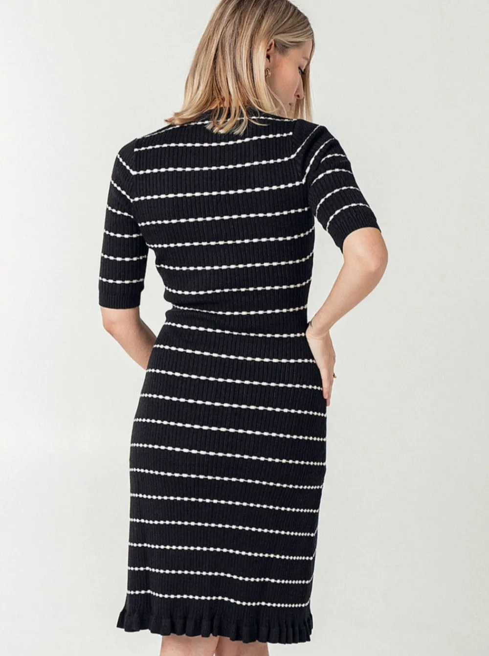 Louie Striped Knit Maternity & Mama Dress