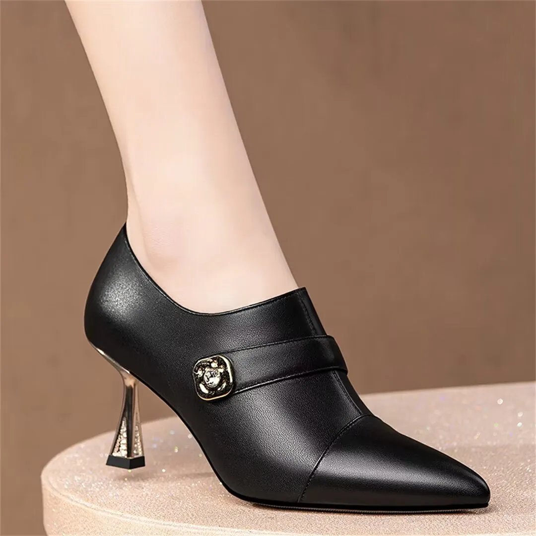 Luxury Leather Pointed Pumps