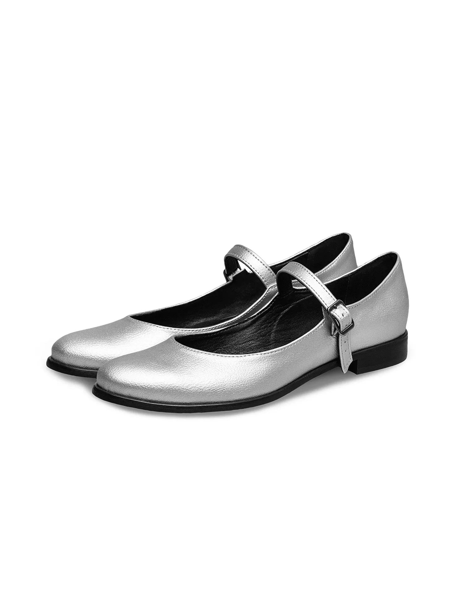 Mary Jane Pumps Ballerinas Silver