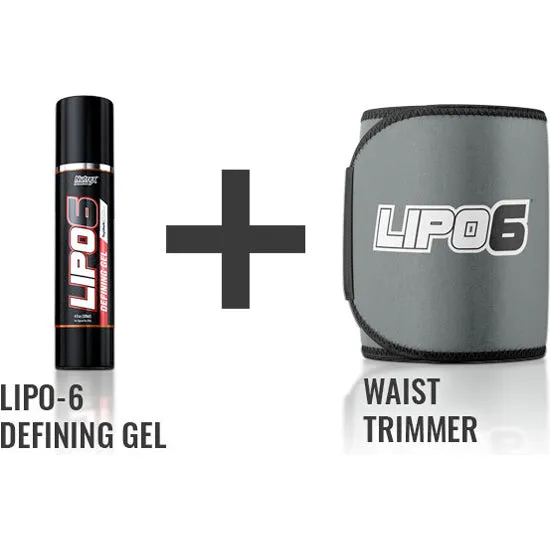 Nutrex Lipo-6 Defining Gel   FREE Waist Trimmer