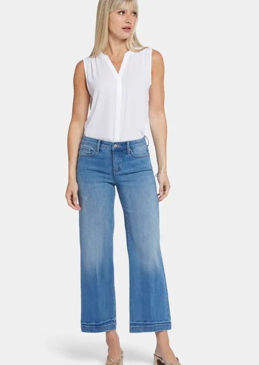 NYDJ - Teresa Wide Leg Ankle Jeans - Riviera Sky