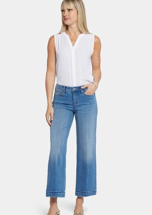 NYDJ - Teresa Wide Leg Ankle Jeans - Riviera Sky