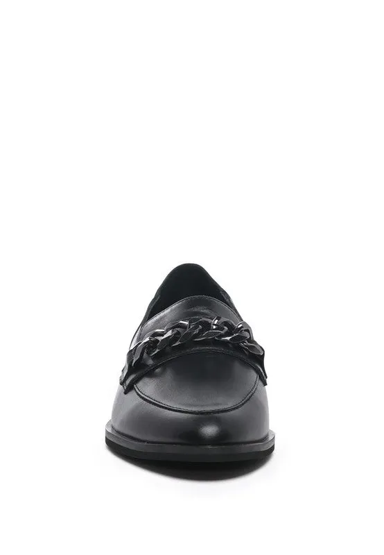 POLA Leather Horsebit Loafers