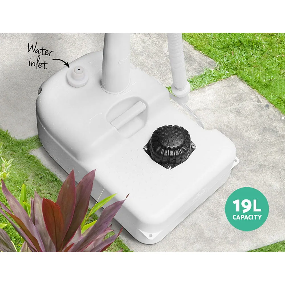 Portable Hand Wash Sink with Foot Pump, 19L Tank - Weisshorn