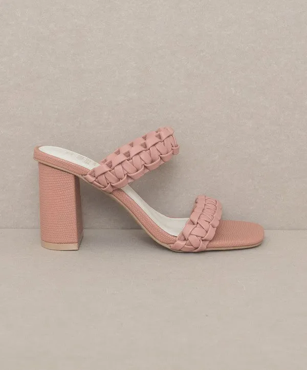 Rose Oasis Society Heidi - Braided Band Sandal Heel