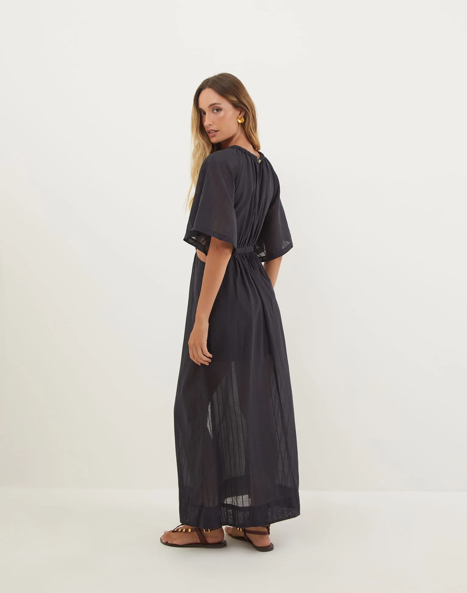 Sallisa Long Dress - Black