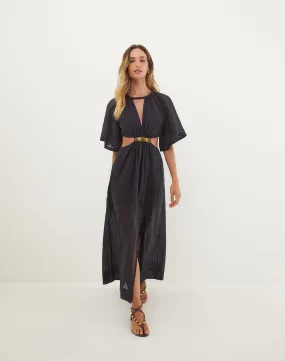 Sallisa Long Dress - Black