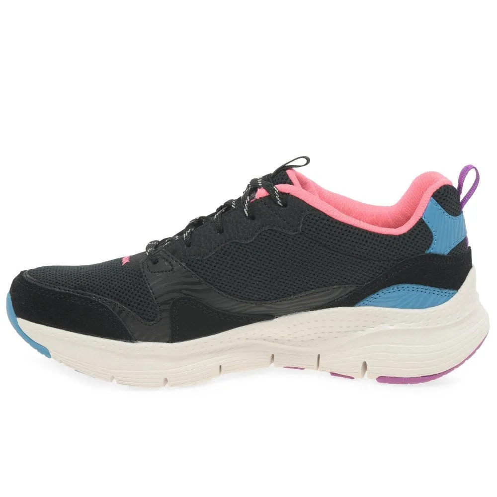 Skechers Arch Fit Trainers Black Multi