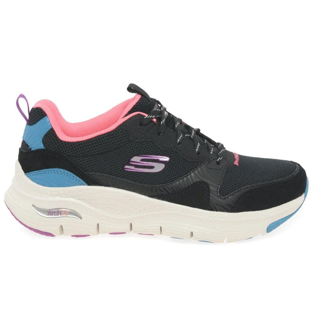 Skechers Arch Fit Trainers Black Multi