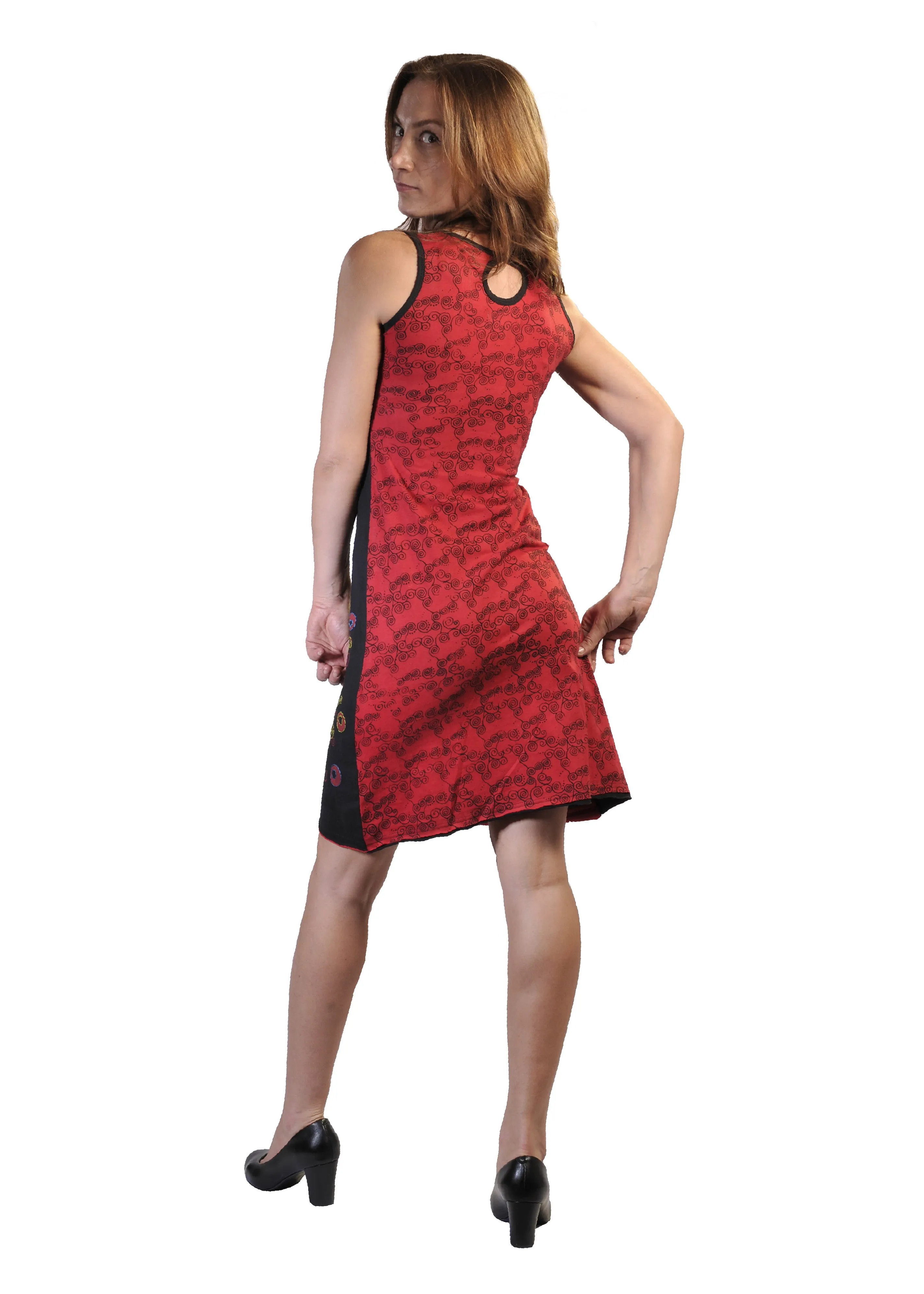 sleeveless-dress-with-embroidery-workno-refund-no-exchange