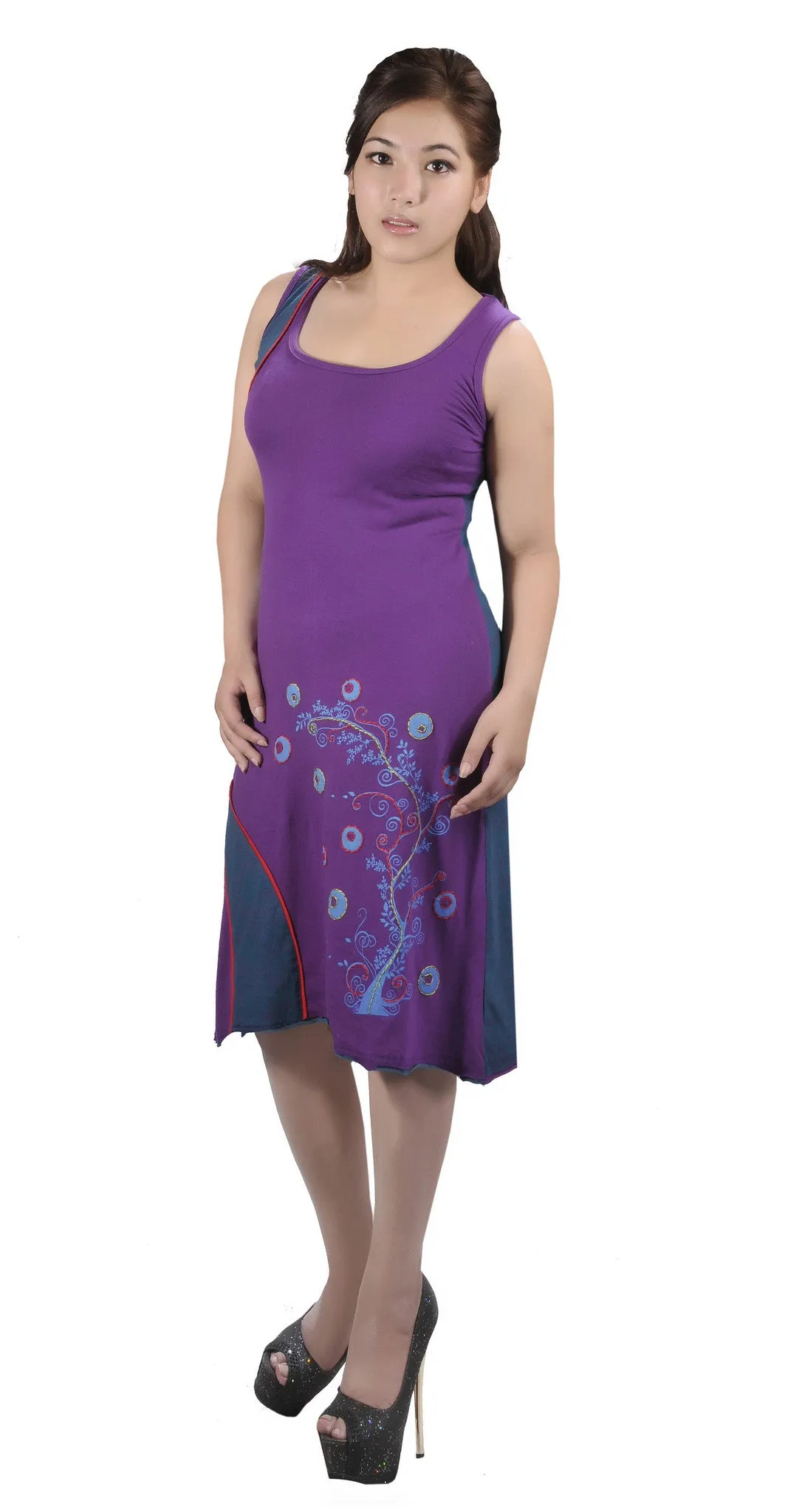 sleeveless-dress-with-embroidery-workno-refund-no-exchange