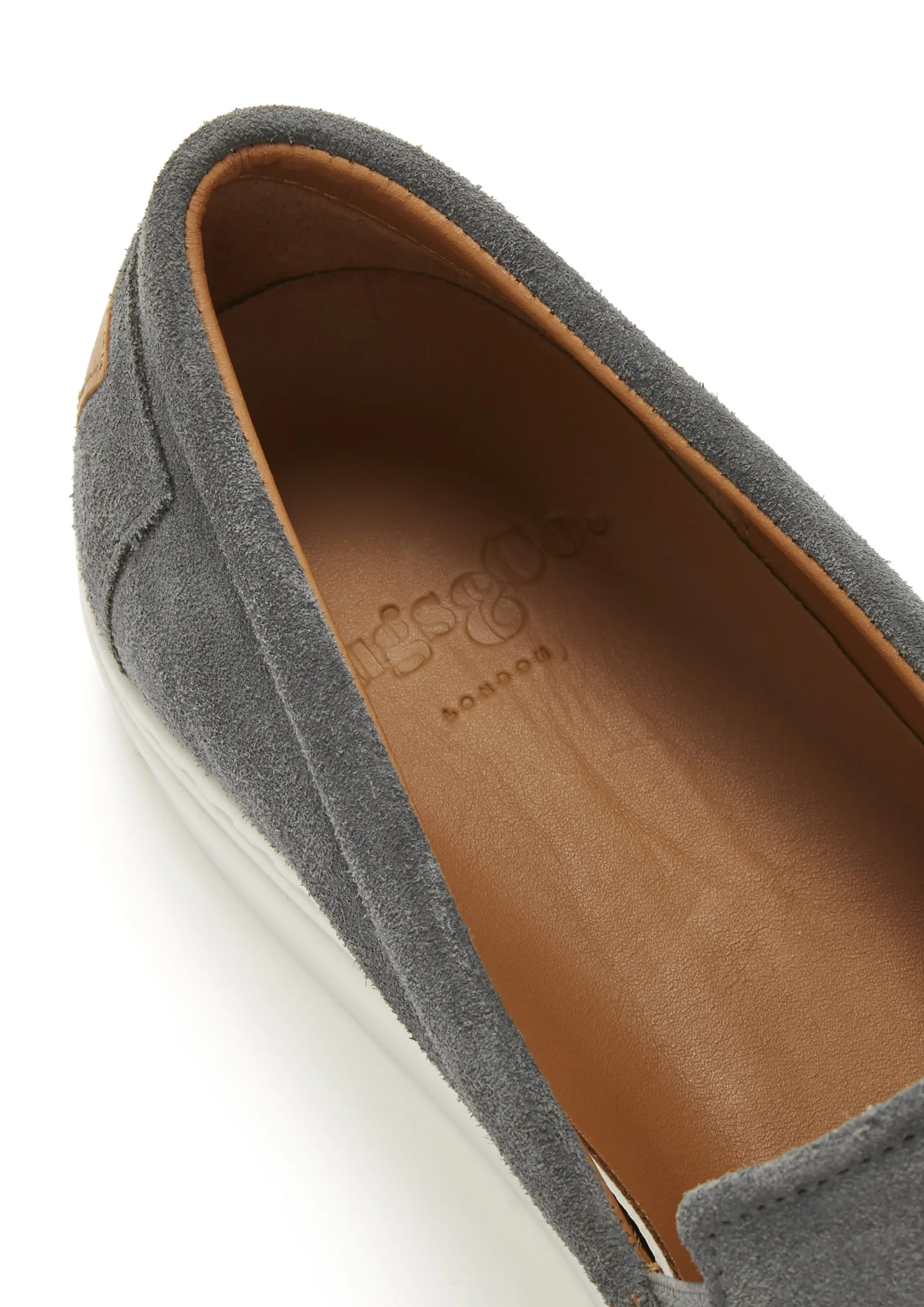 Slip-on Sneakers, slate grey suede