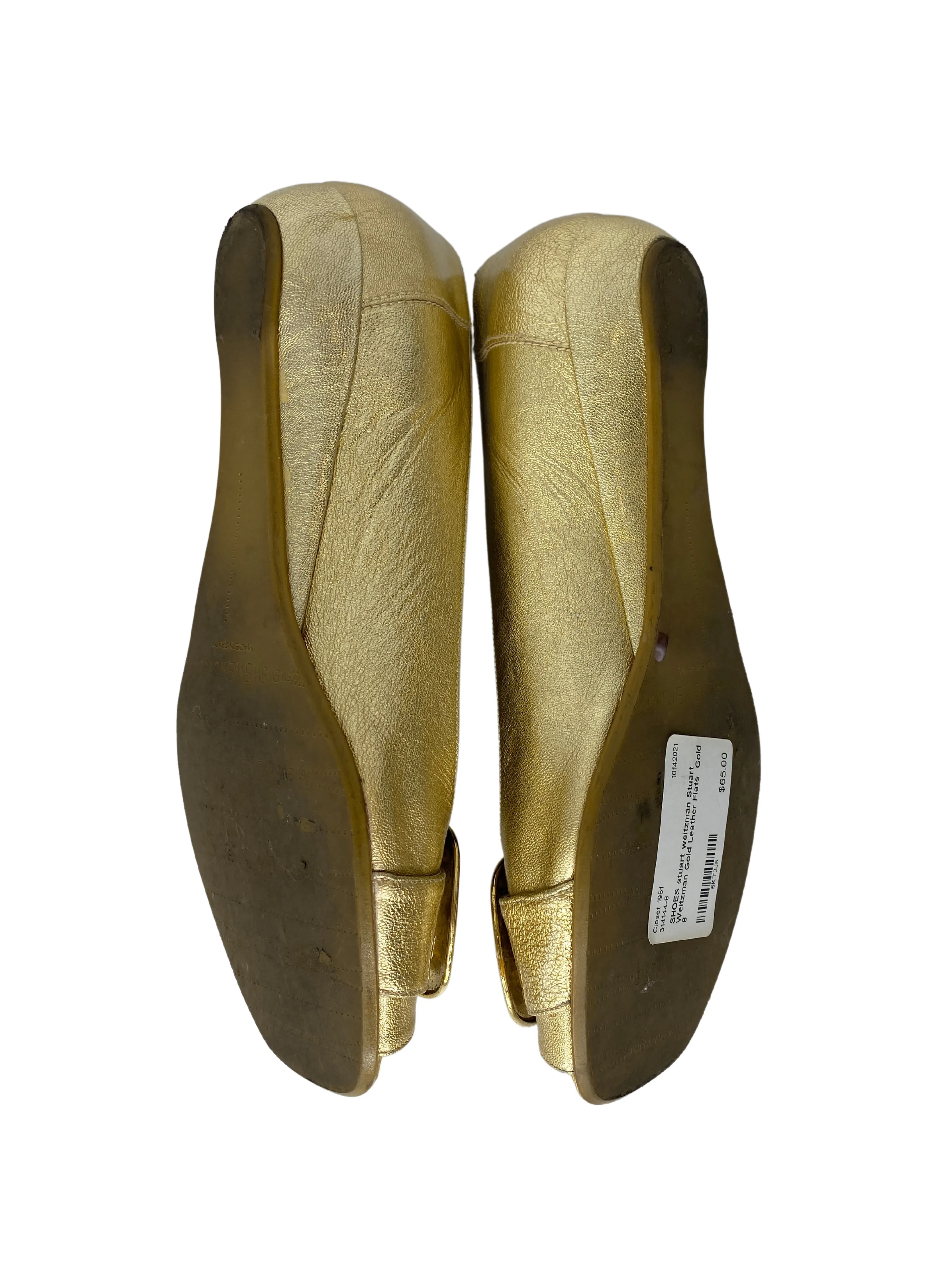 Stuart Weitzman Leather Flats |US8|