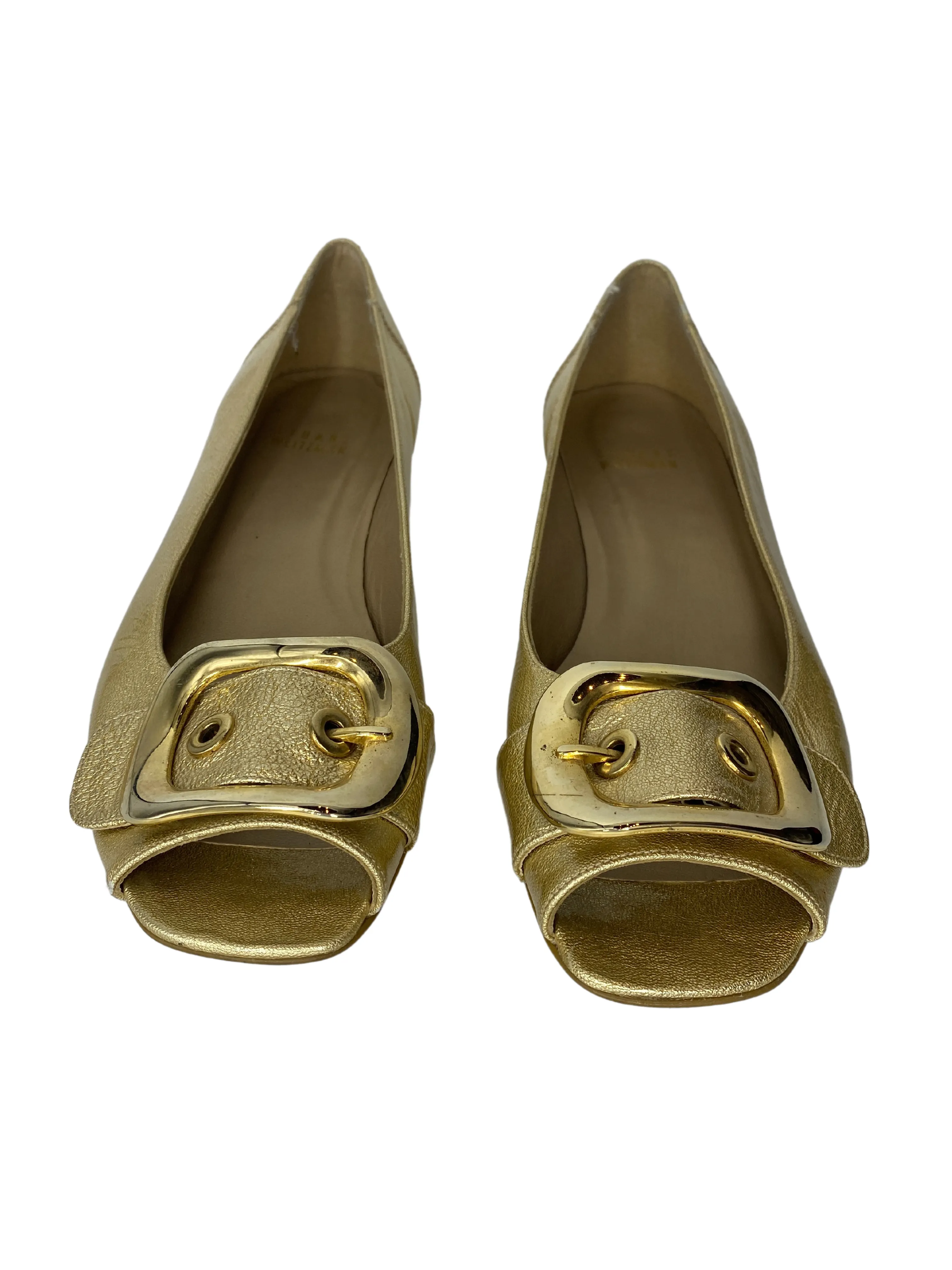 Stuart Weitzman Leather Flats |US8|