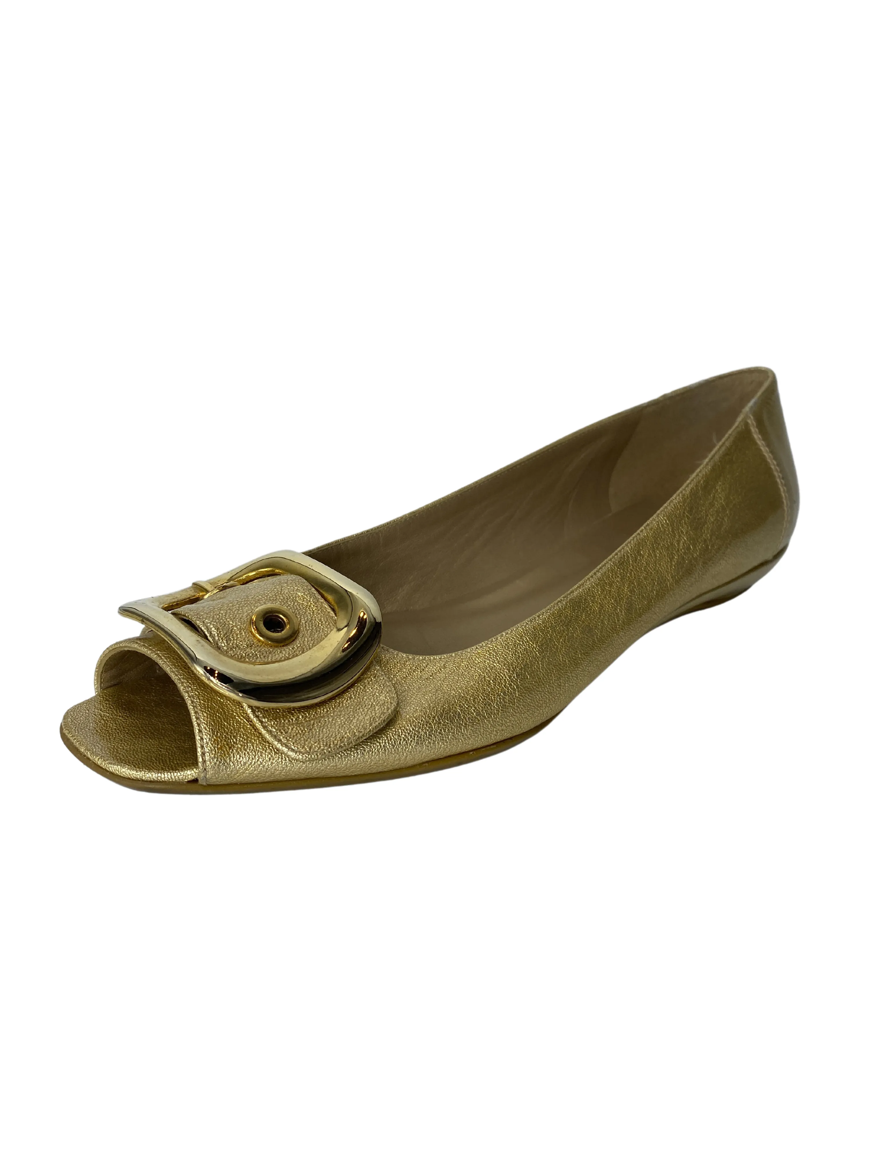 Stuart Weitzman Leather Flats |US8|