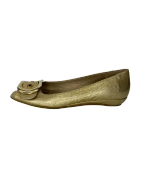 Stuart Weitzman Leather Flats |US8|