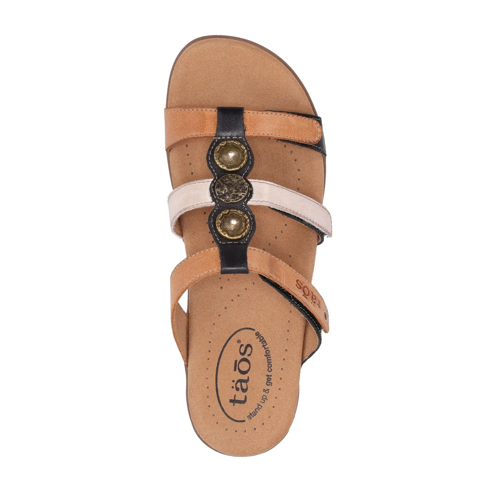 Taos Prize 4 Slide Sandal (Women) - Tan Multi