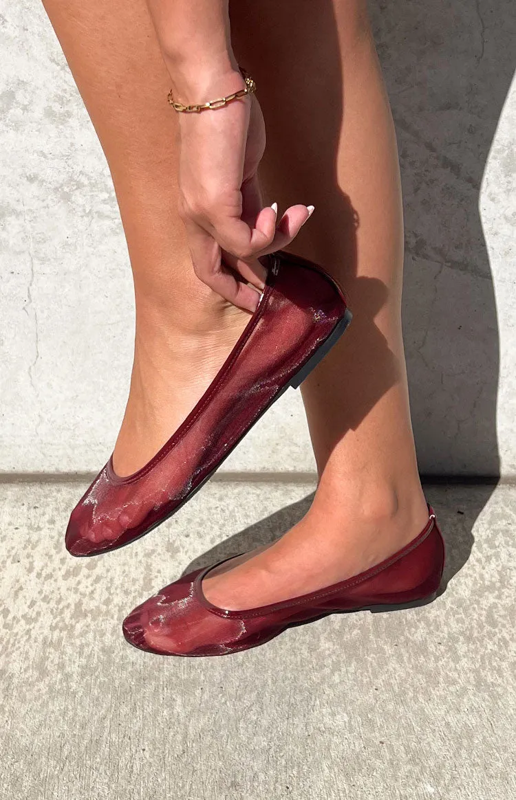 Therapy Arlo Cherry Patent PU Ballet Flats