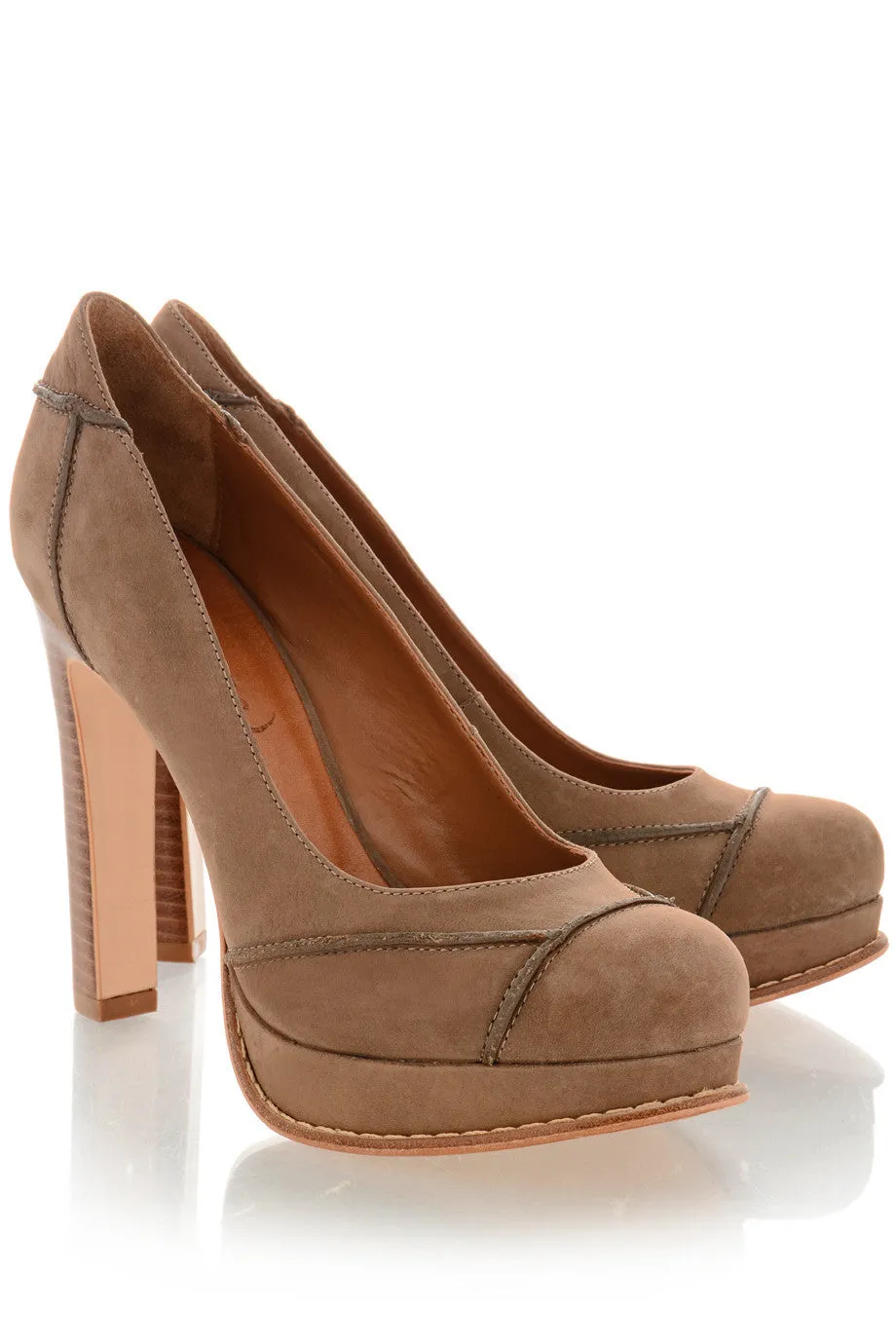 TORONDO Camel Leather Pumps