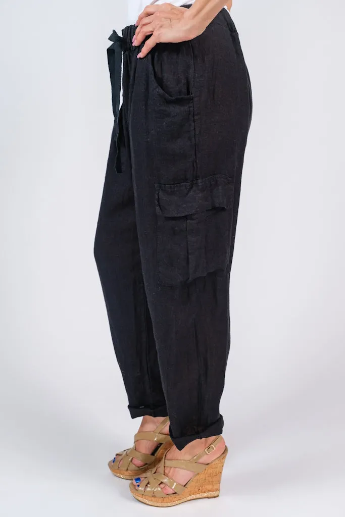 Trish Linen Cargo Pant (PL183)